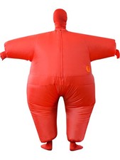 Adult's Large Man Inflatable Red Bodysuit Costume