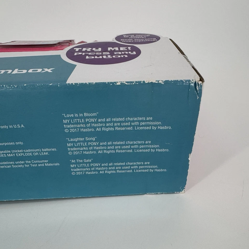 My Little Pony Karaoke Sing-Along Purse Boombox Real Microphone & Lights New - Image 3 of 4