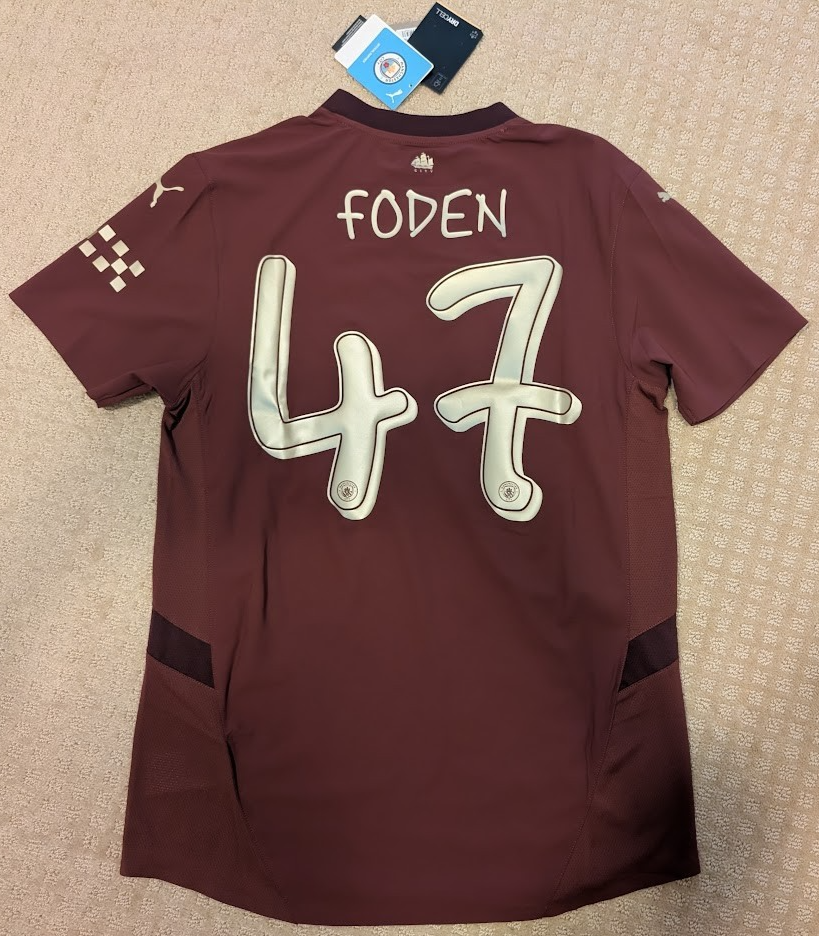 2024/25 Manchester City Puma Ultraweave Away Phil Foden Authentic