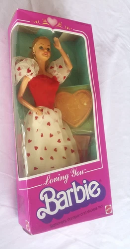 Vintage 1983 Loving You Barbie Unopened Box Playing Cards Added