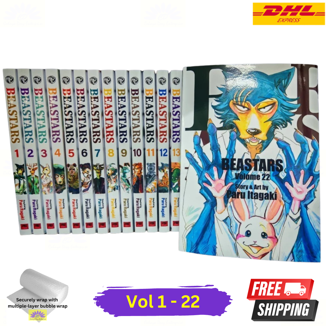 Beastars Volume 1-22 Manga English Version FULL SET Comic Book NEW