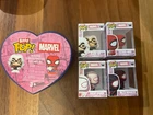Set of 4 Funko Bitty Pop Spider-Man Valentine’s Black Cat Spiderman Miles Ghost
