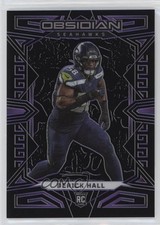 2023 Panini Obsidian Purple Electric Etch 55/75 Derick Hall #187 s5q