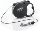 Flexi Fun Retractable Dog Lead, Black, 3M Cord, Extra Small, for Dogs under 8Kg