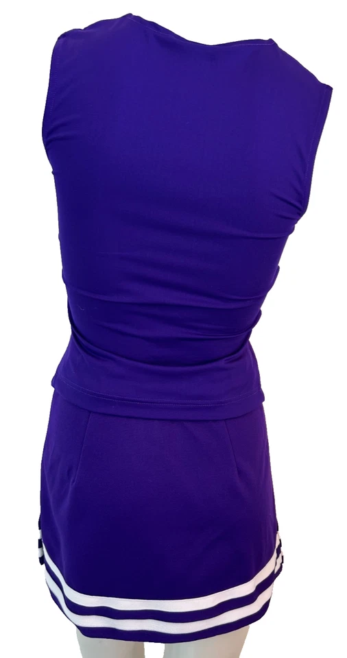 Uniforme de Animación Años 90 Conjunto Espíritu Universitario Talla Pequeña Colorado Disfraz de Animadora Foto 3 de 4