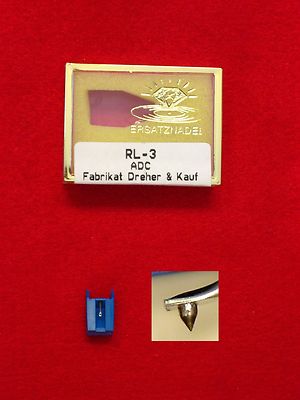 TONABNEHMER ADC RL-3 Ersatznadel OVP NEU RL3 Dreher Plattenspieler Nadel RL 3