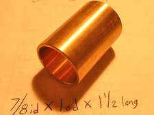 Bronze Bushing Bearing New 7/8 id x 1 od x 1 1/2 Brass motor gearbox oilite new