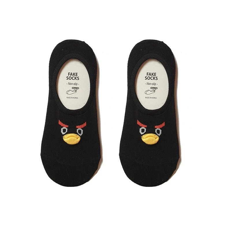 5 pares de calcetines tobilleros coloridos lindos calcetines de dibujos animados algodón de almacén local Foto 3 de 4