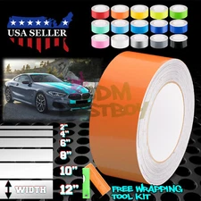 Gloss Color Racing Stripes Vinyl Wrap For BMW Stripe Sticker Decal 10FT / 20FT