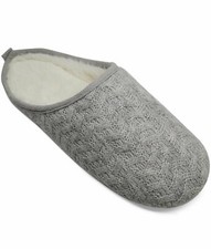 Charter Club Women's Sweater-Knit Slide Slippers Color HTHR Storm Size S 5-6