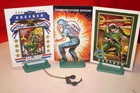 FOR gall-3847 only TWO 1983 GI JOE BREAKER COMMUNICATIONS HEADSETS STAND CARD
