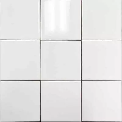 Sample Cotswold Gloss White Tiles 100mm 100mm Selling Per M2 100 Tiles Per M2