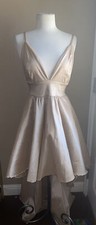 Windsor - Light Brown - Open Back - Lace Hi-low Dress - Size Large