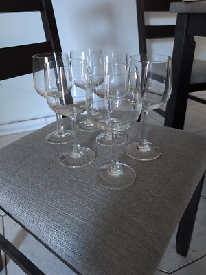 Like Lifting Air - 6 New Lausitz Weibwasser Crystal Wine Glasses Original Box 