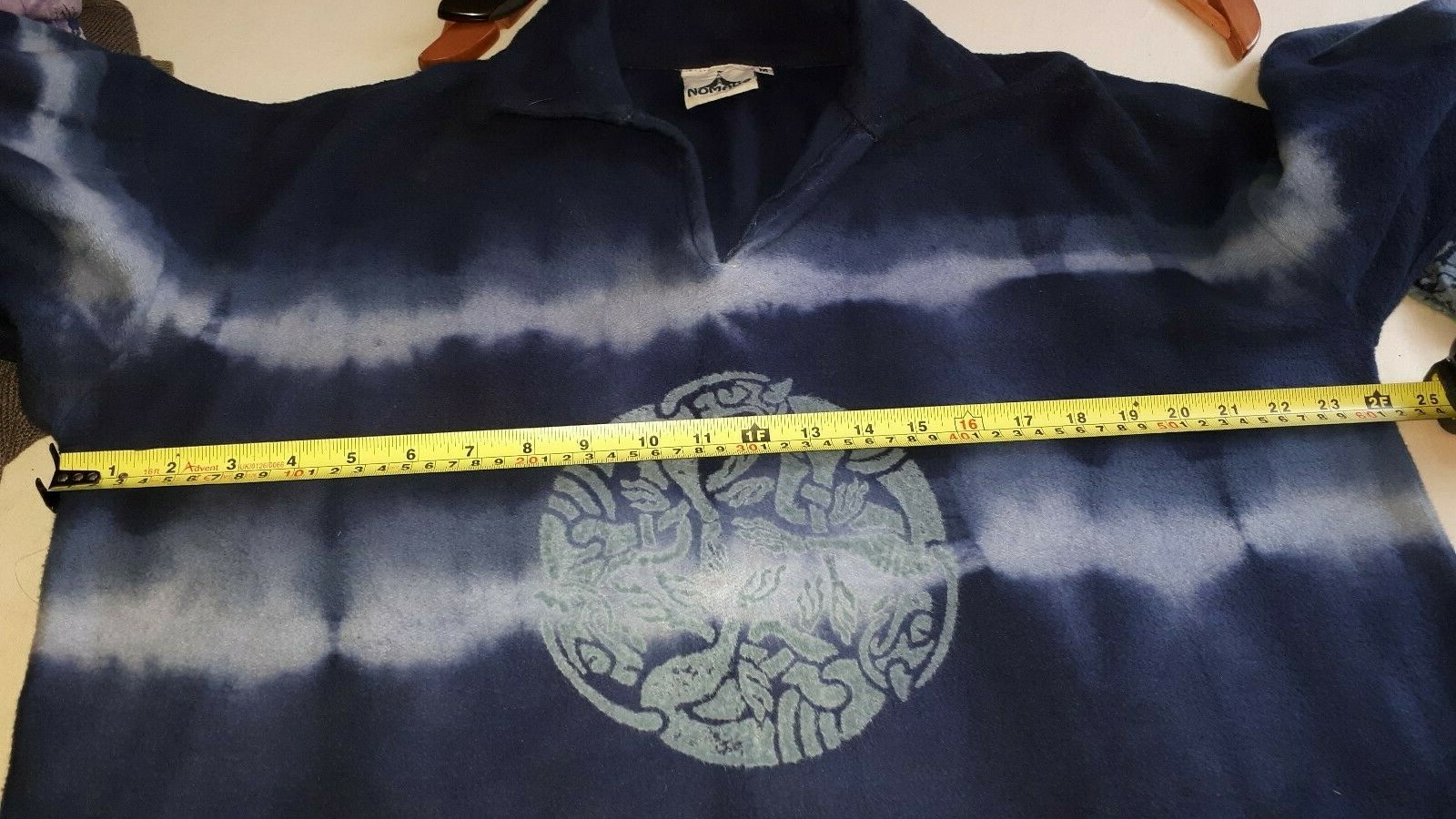 NOMADS vintage Celtic hounds knotwork batik dye ethnic festival hippie sweat top image 9