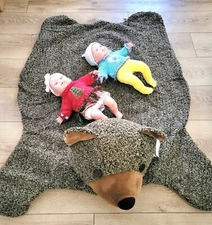 Käthe Kruse | Rug Plush Brown Bear  ( Dolls are NOT included )