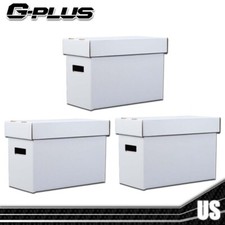 3PCS Short Comic Book Storage Boxes Holds 150 175 Stackable Archival Cardboard