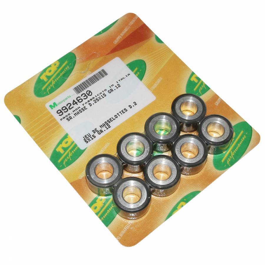 Rouleaux de variateur maxiscooter 25x15mm 12g pour TMax 530