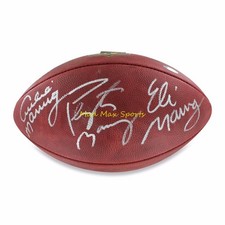 ARCHIE ELI PEYTON MANNING Triple-Sign Auto Autograph Duke AUTHENTIC Football COA