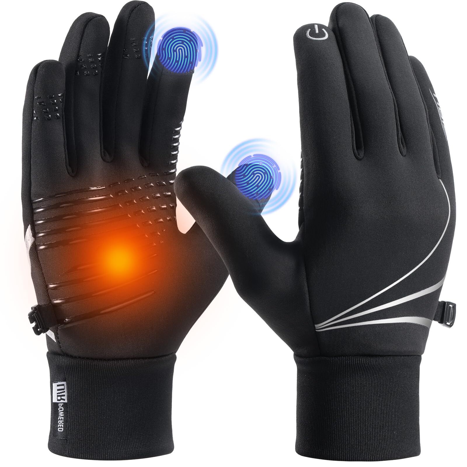 Thermal Gloves for Men Women, Winter Gloves Windproof Anti-Slip Lightweight, ...
