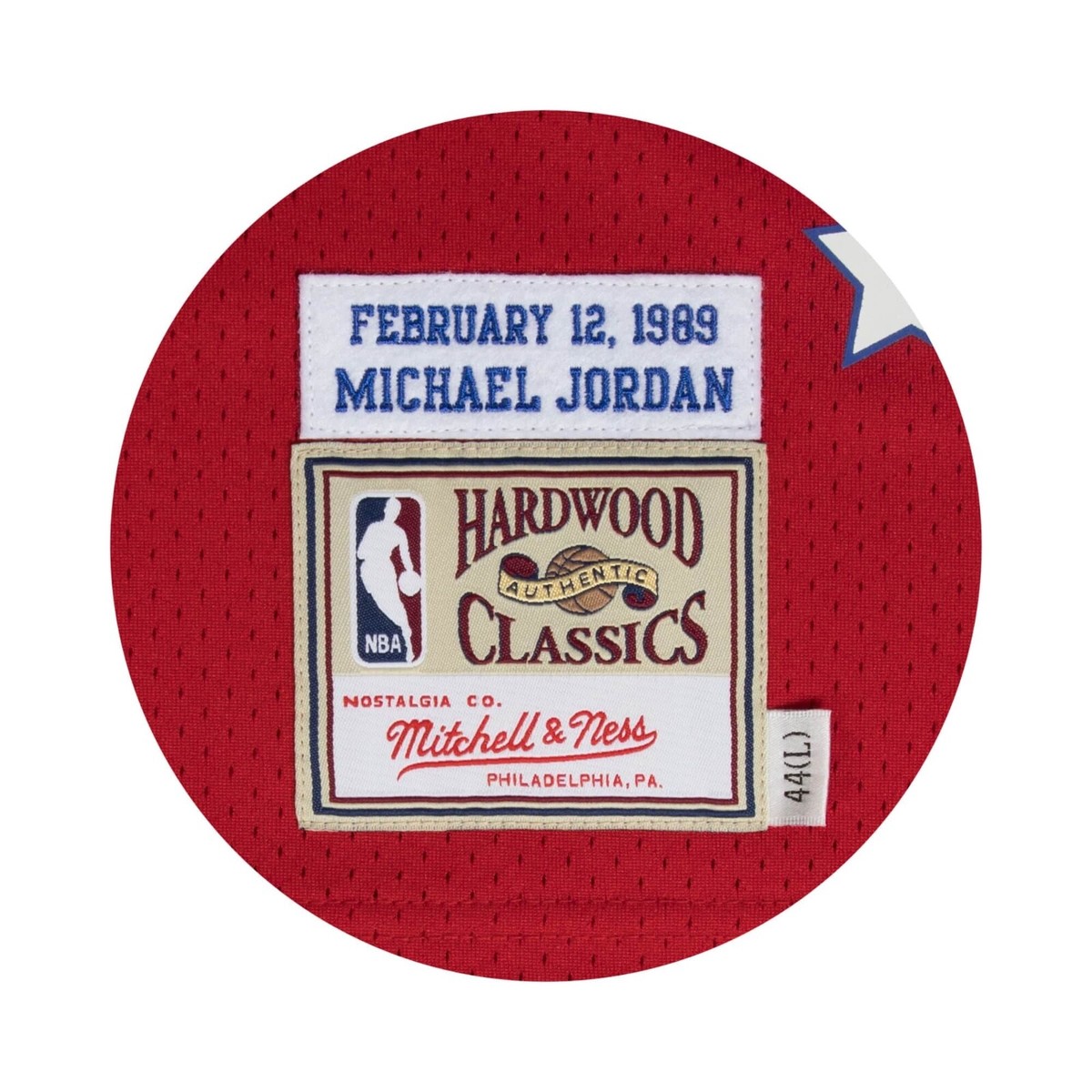 Chicago Bulls Michael Jordan Mitchell & Ness Red 1989 All-Star