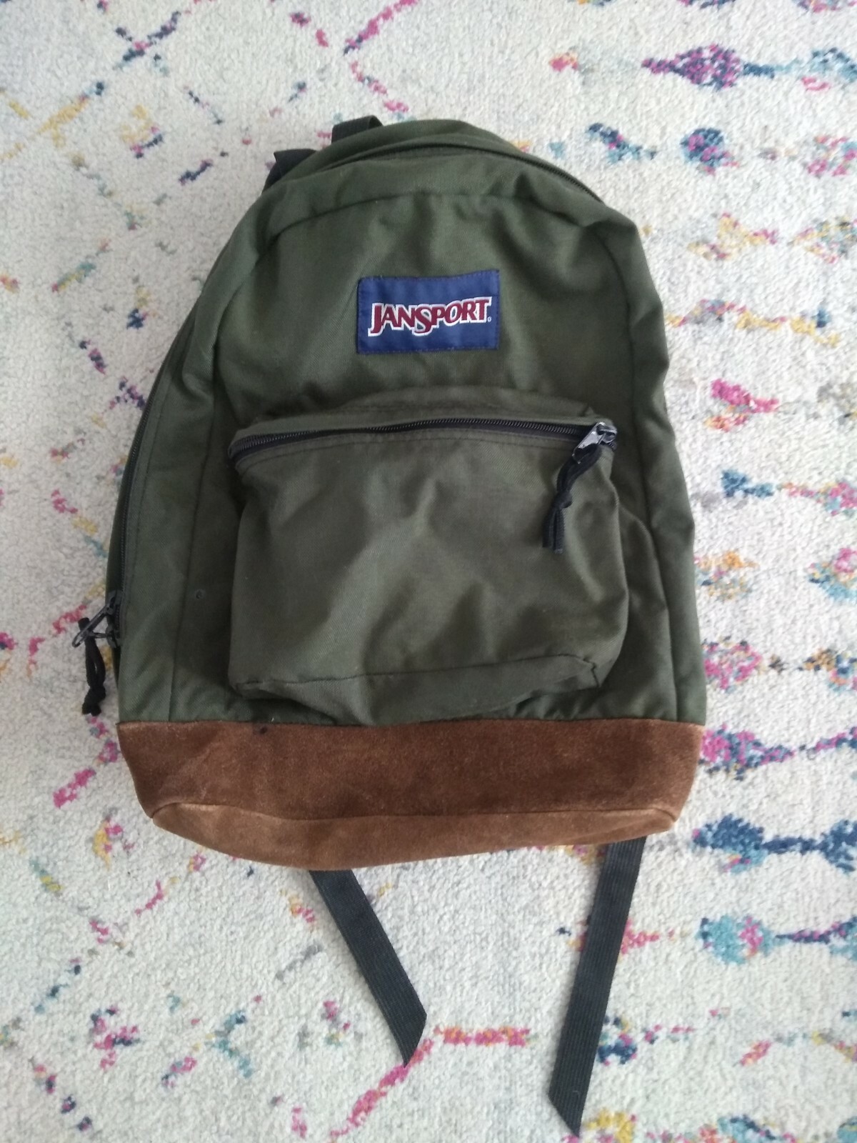 jansport suede bottom backpack