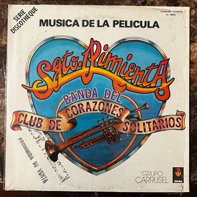 SARGENTO PIMIENTA, SOUNDTRACK BY GRUPO CARRUSEL, 1978 PROMO MEXICAN LP,