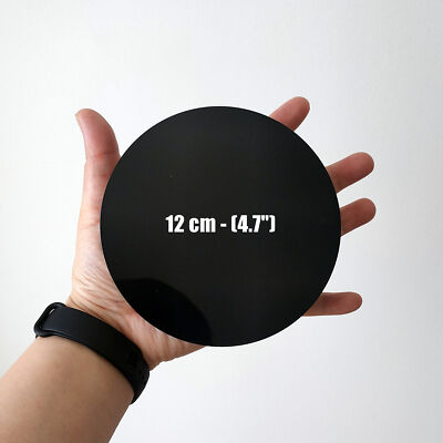 Black Obsidian Mirror with Stand Scrying Mirror Divination Tools