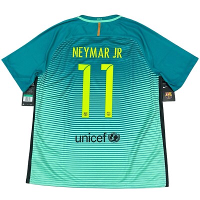 2016/17 Barcelona Third Jersey #11 Neymar Jr XL Nike Sponsorless
