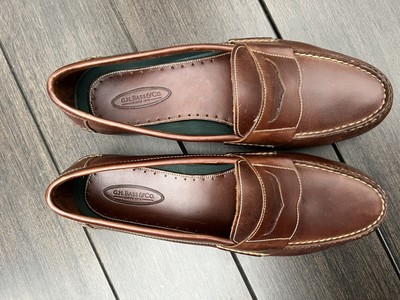 G. H. Bass Mens Penny Loafers Brown Leather Shoes Size 10EE  display picture 2