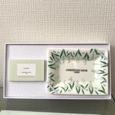 Christian Dior Maison Lucky soap set Soap & Soap Dish Tray Ceramics Gift NEW