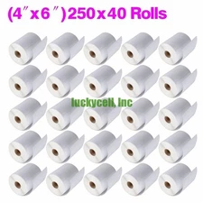 40 Rolls 250/Roll 4x6 Direct Thermal Labels for Zebra 2844 ZP-450 ZP-500 ZP-505