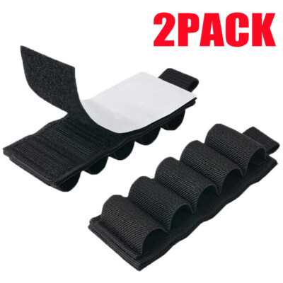 #ad Tactical Shotgun Buttstock Shell Holder Cartridge Military Elastic Ammo Pouch $10.99