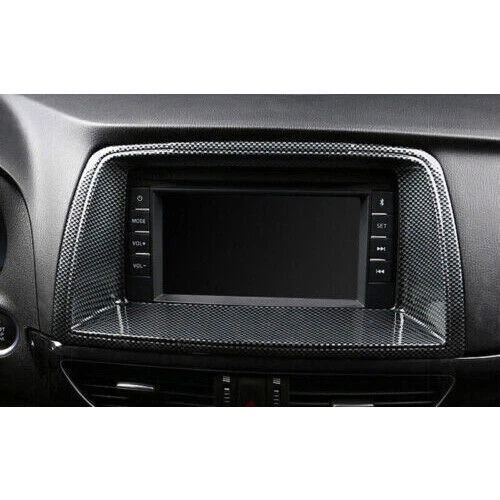 Cuadro de navegación consola central de fibra de carbono para Mazda 6 Atenza 2014-2016 Foto 3 de 4