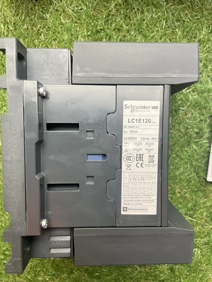 Contactor,Easy TeSys LC1E120F6 ,LC1E,3P(3NO),AC-3, =440V,120A,110V AC coil,60Hz - Photo 4/4