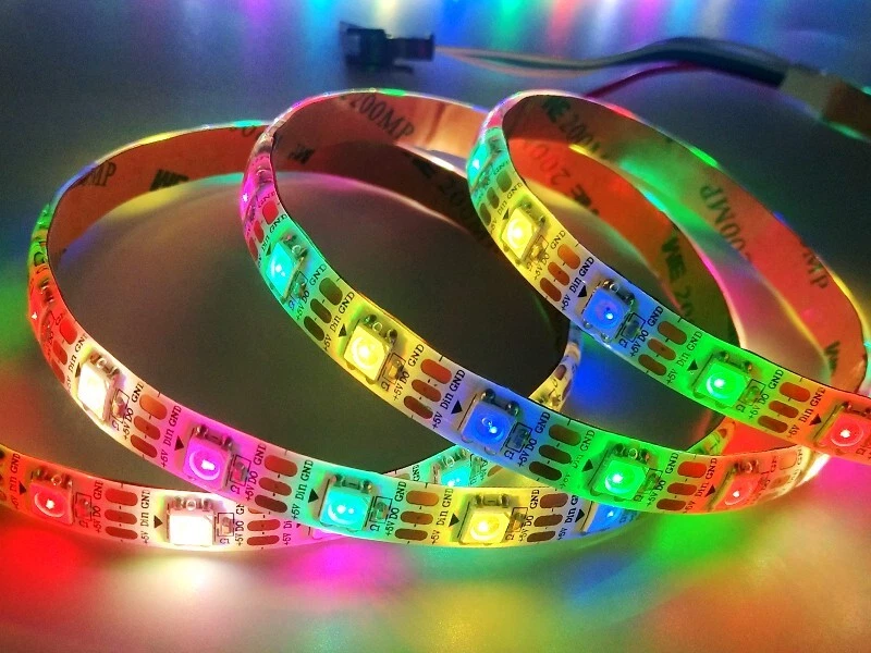WS2812B LED Strip Individual Addressable Light 144Pixels/m SMD 5050 RGB DC5V - Image 4 of 4