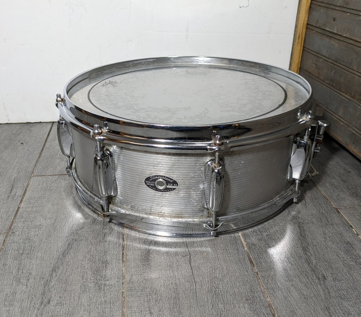 Vintage 1970s Slingerland 5x14 in Snare Drum - Ribbed