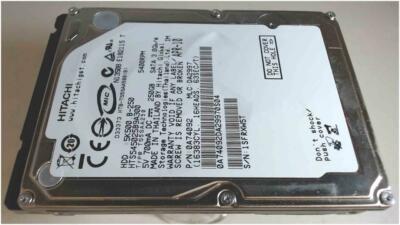 HDD Festplatte 2,5'' 250GB SATA 5400RPM Hitachi 5K500.B-250 (2082h)