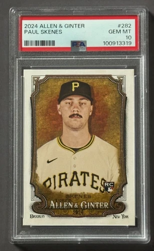 Paul Skenes RC 2024 Topps Allen & Ginter #282 - PSA 10 - Rookie Pirates 💥ROY💥