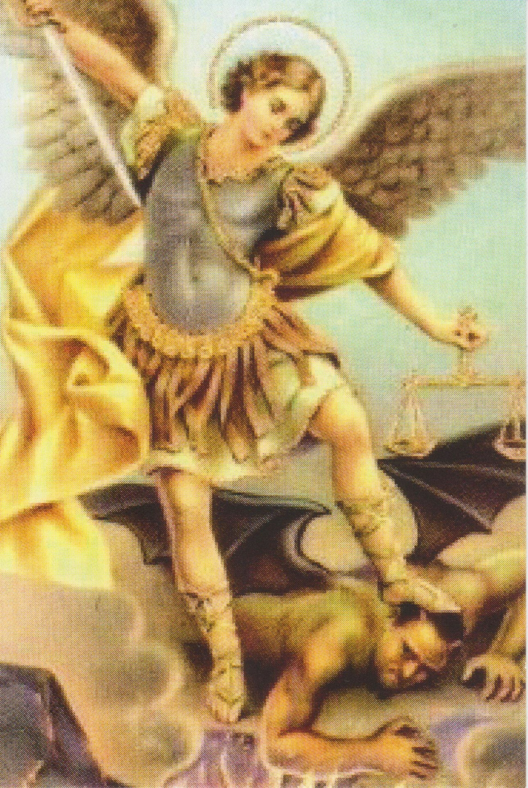 200 Stück Visitenkarte 85 x 55 mit St. Michaelsgebet Erzengel Michael