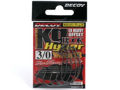 8024) DECOY WORM 13 EX HEAVY OFFSET Kg HOOK Hyper