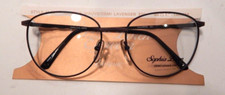 Vintage SOPHIA LOREN M60 Ant.Mauve/D.Lavende 55/17 Eyeglass Frame New Old Stock