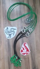 6 TIE CORDS 5ft ea. Rust-free crimps Green Pro hitch rubber  Color Cord Combo