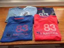 Boy's Nautica Long Sleeve Crew Neck T-Shirt - N 83 Worldwide Sailing Competition