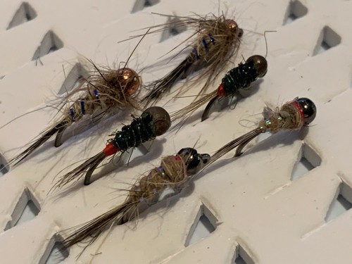 12 ninfas oreja liebre tungsteno, sin muerte 14 y 16. FLY FISHING ( Lote 112) - Imagen 5 de 9