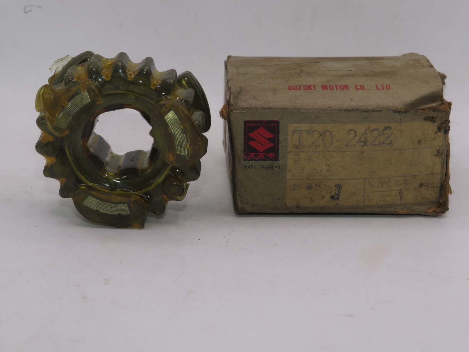 NOS Suzuki T20 TC250 1969 Genuine Transmission Gear Factory OEM STAMP