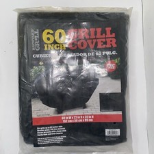 Backyard 60 Inch Grill Cover Black PVC Free Sturdy 60" W x 22" D x 35" H NEW