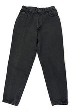 Vintage Wrangler Women's 14 Short Black 80s 90s Mom Jeans Cotton Made in USA