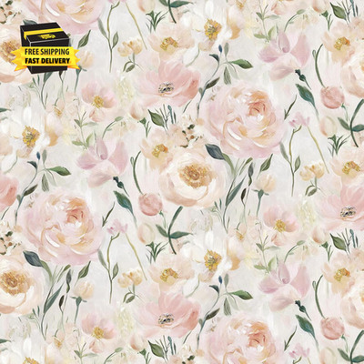 Floral Wallpaper Pink Flower Peel and Stick Wallpaper Peony Contact Paper Remova