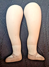 Vintage Bisque Doll Legs Pair 2" Doll Making Parts Porcelain Legs Repair
